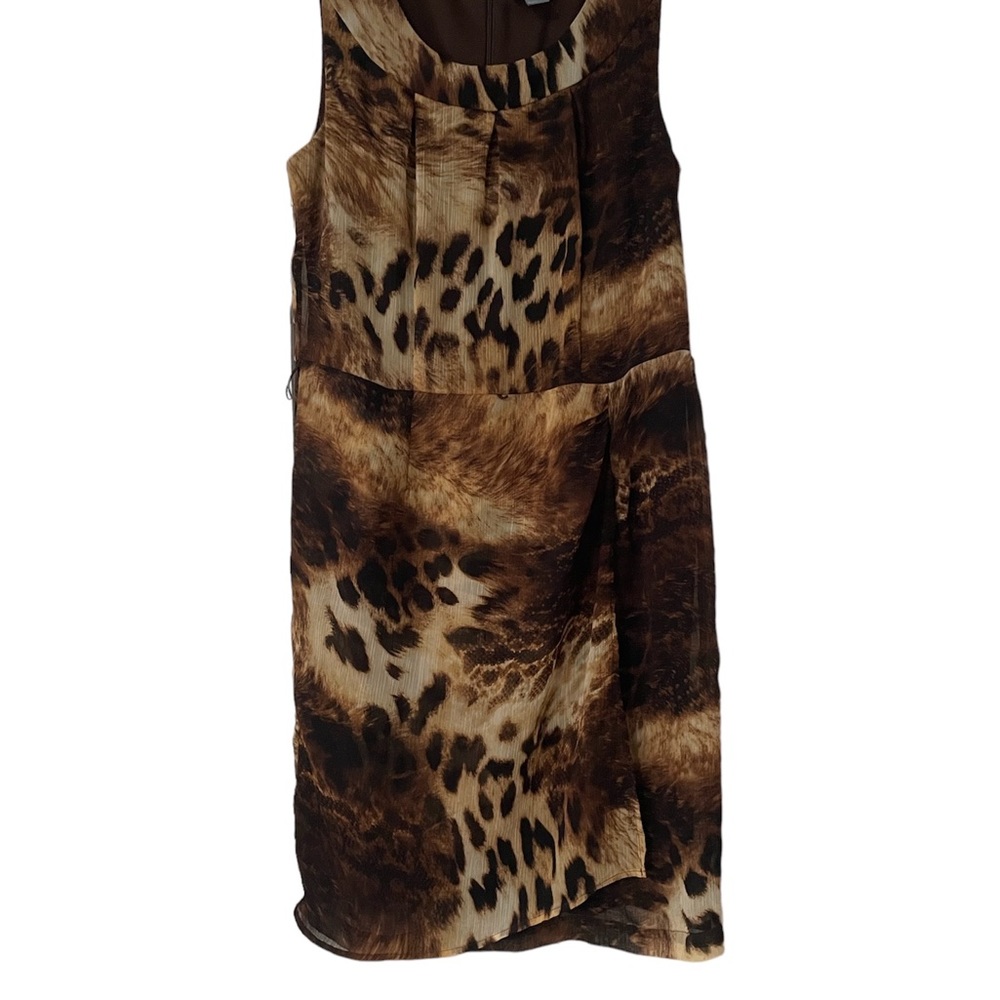 Rabbit design, leopard print dress size 14